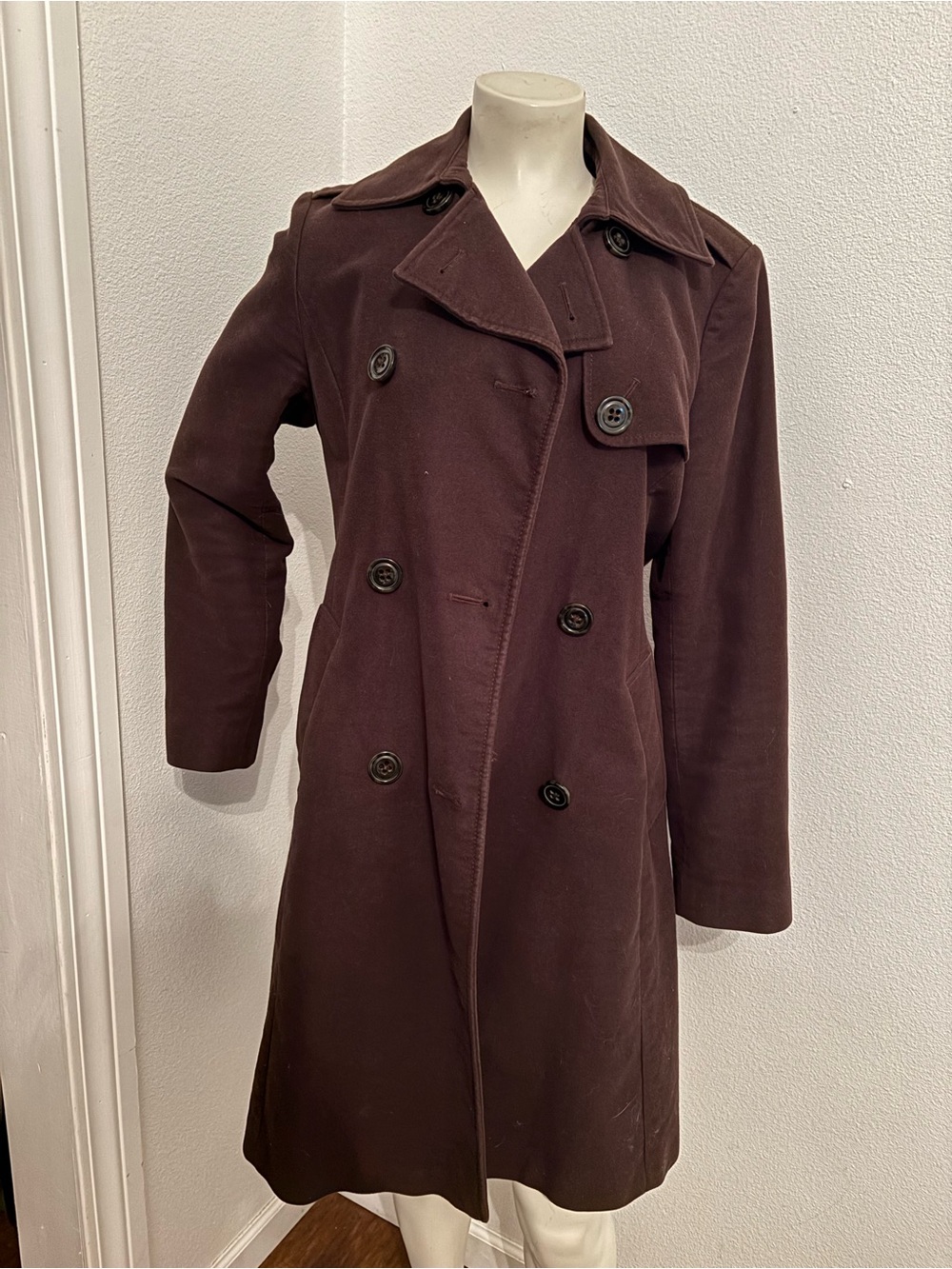 Vintage Gap cotton trench style coat S